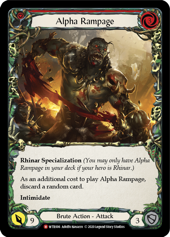 Alpha Rampage [U-WTR006] (Welcome to Rathe Unlimited)  Unlimited Rainbow Foil | Good Games North