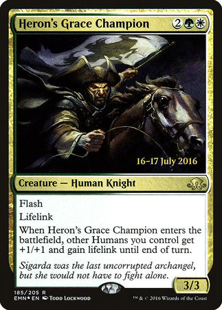 Heron's Grace Champion [Eldritch Moon Promos] | Good Games North