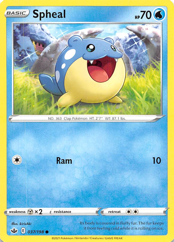 Spheal (037/198) [Sword & Shield: Chilling Reign] | Good Games North