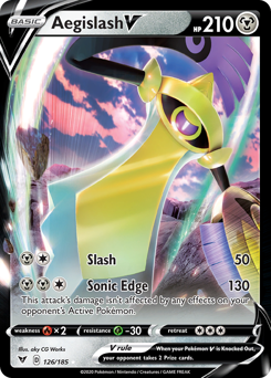 Aegislash V (126/185) [Sword & Shield: Vivid Voltage] | Good Games North