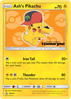 Ash's Pikachu (SM110) [Sun & Moon: Black Star Promos] | Good Games North