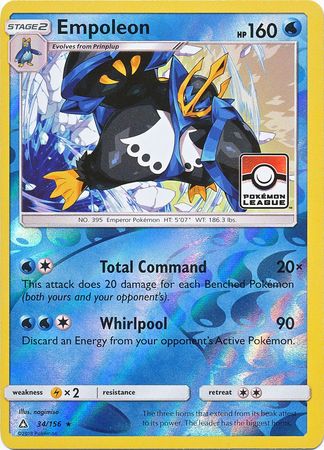 Empoleon (34/156) (League Promo) [Sun & Moon: Ultra Prism] | Good Games North