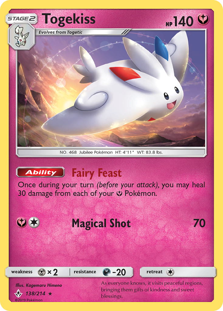 Togekiss (138/214) [Sun & Moon: Unbroken Bonds] | Good Games North