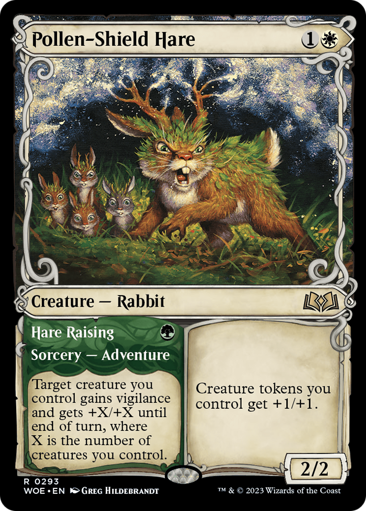 Pollen-Shield Hare // Hare Raising (Promo Pack) [Wilds of Eldraine Promos] | Good Games North