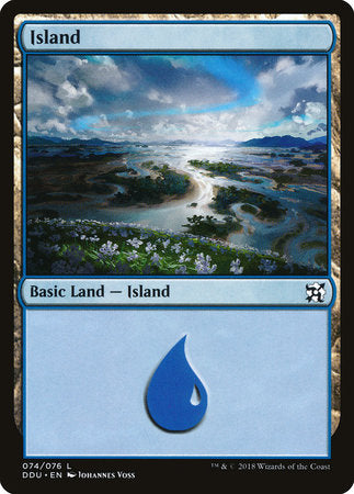 Island (74) [Duel Decks: Elves vs. Inventors] | Good Games North