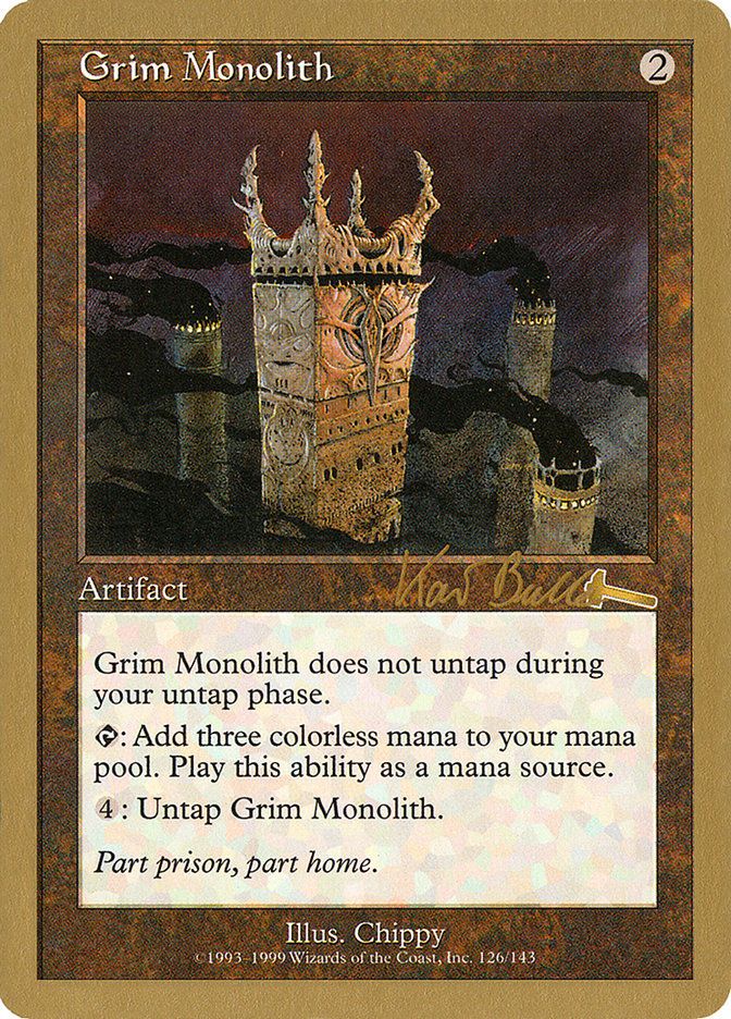 Grim Monolith (Kai Budde) [World Championship Decks 1999] | Good Games North