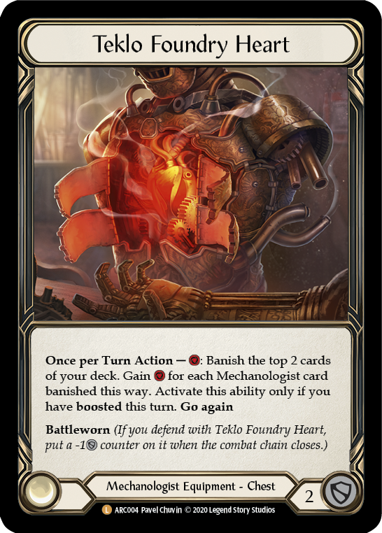Teklo Foundry Heart [U-ARC004] Unlimited Rainbow Foil | Good Games North