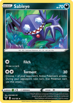 Sableye (105/185) [Sword & Shield: Vivid Voltage] | Good Games North