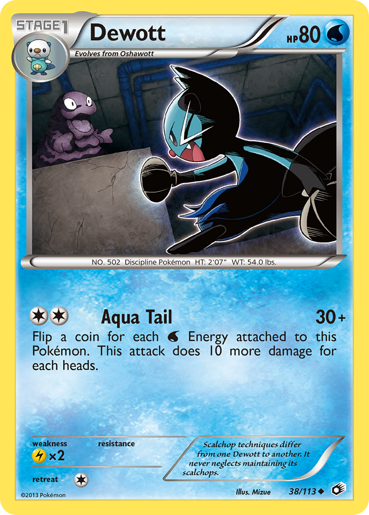 Dewott (38/113) [Black & White: Legendary Treasures] | Good Games North
