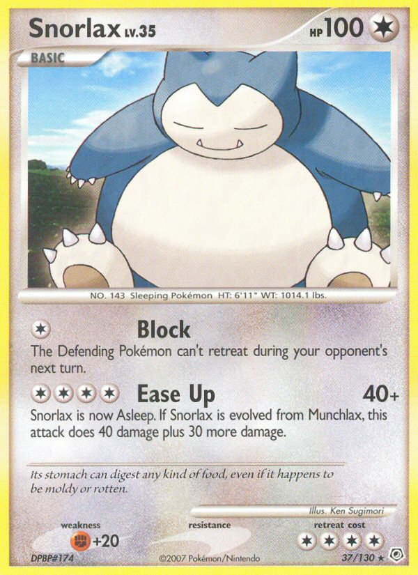 Snorlax (37/130) [Diamond & Pearl: Base Set] | Good Games North