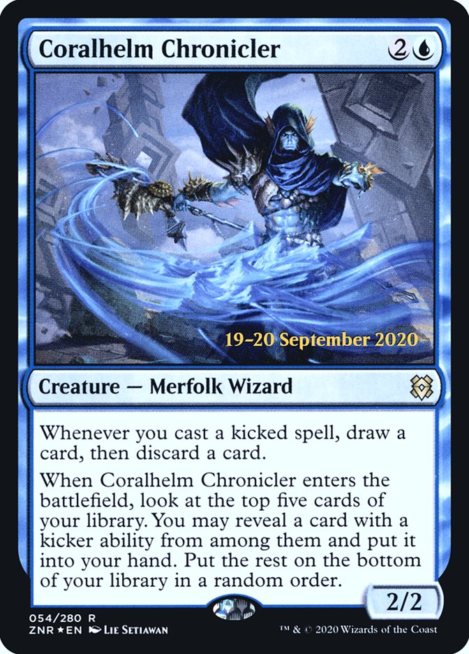Coralhelm Chronicler  [Zendikar Rising Prerelease Promos] | Good Games North
