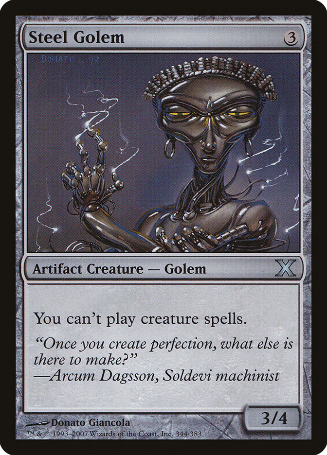 Steel Golem [Tenth Edition] | Good Games North