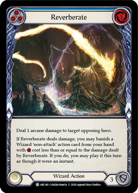 Reverberate (Blue) [U-ARC140] Unlimited Rainbow Foil | Good Games North