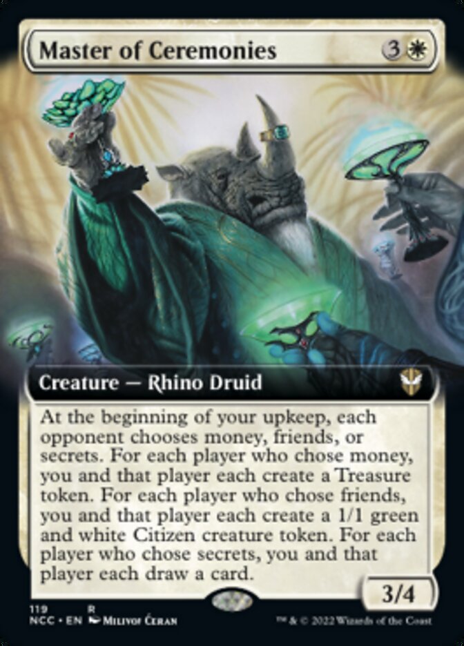 Master of Ceremonies (Extended Art) [Streets of New Capenna Commander] | Good Games North