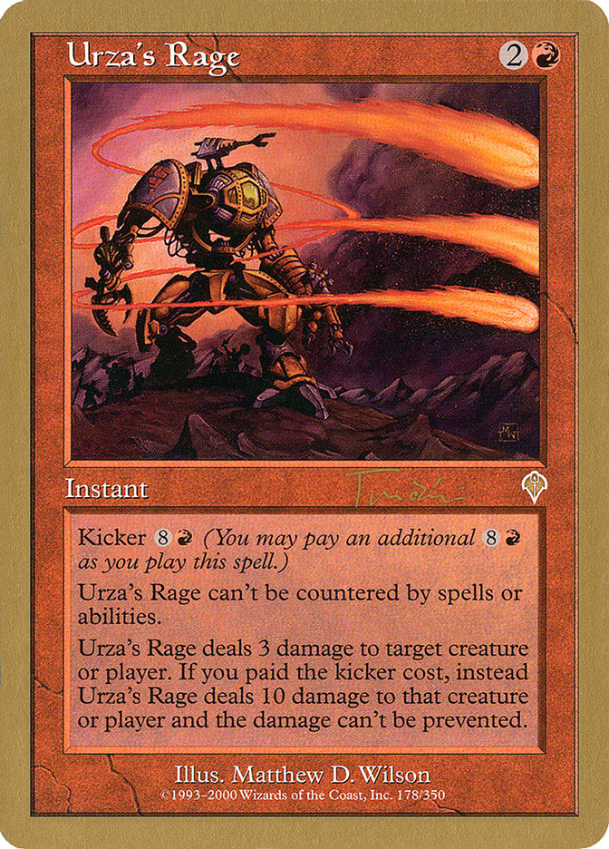 Urza's Rage (Jan Tomcani) [World Championship Decks 2001] | Good Games North