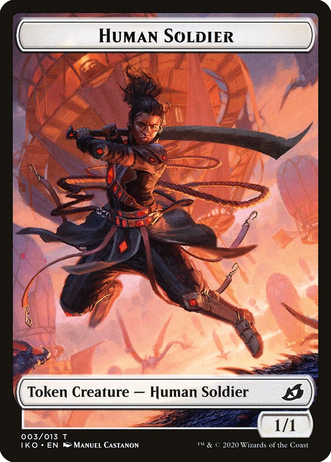 Human Soldier (003/013) [Ikoria: Lair of Behemoths Tokens] | Good Games North