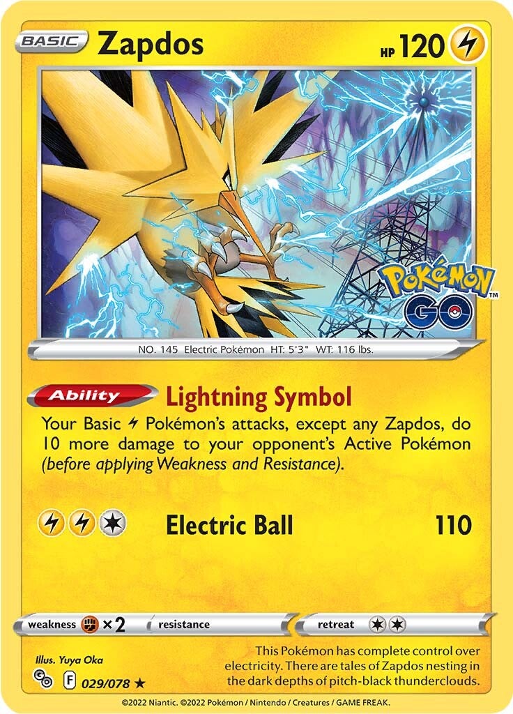 Zapdos (029/078) [Pokémon GO] | Good Games North