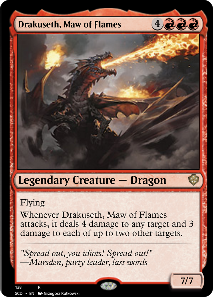 Drakuseth, Maw of Flames [Starter Commander Decks] | Good Games North
