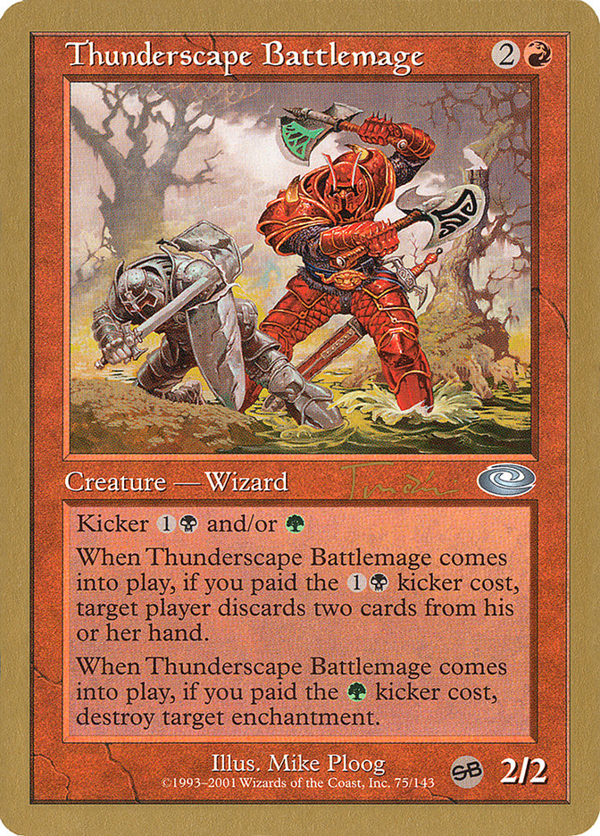Thunderscape Battlemage (Jan Tomcani) [World Championship Decks 2001] | Good Games North