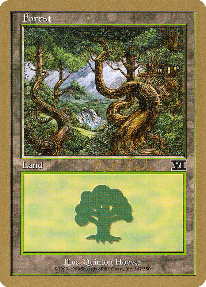 Forest (ml347b) (Matt Linde) [World Championship Decks 1999] | Good Games North