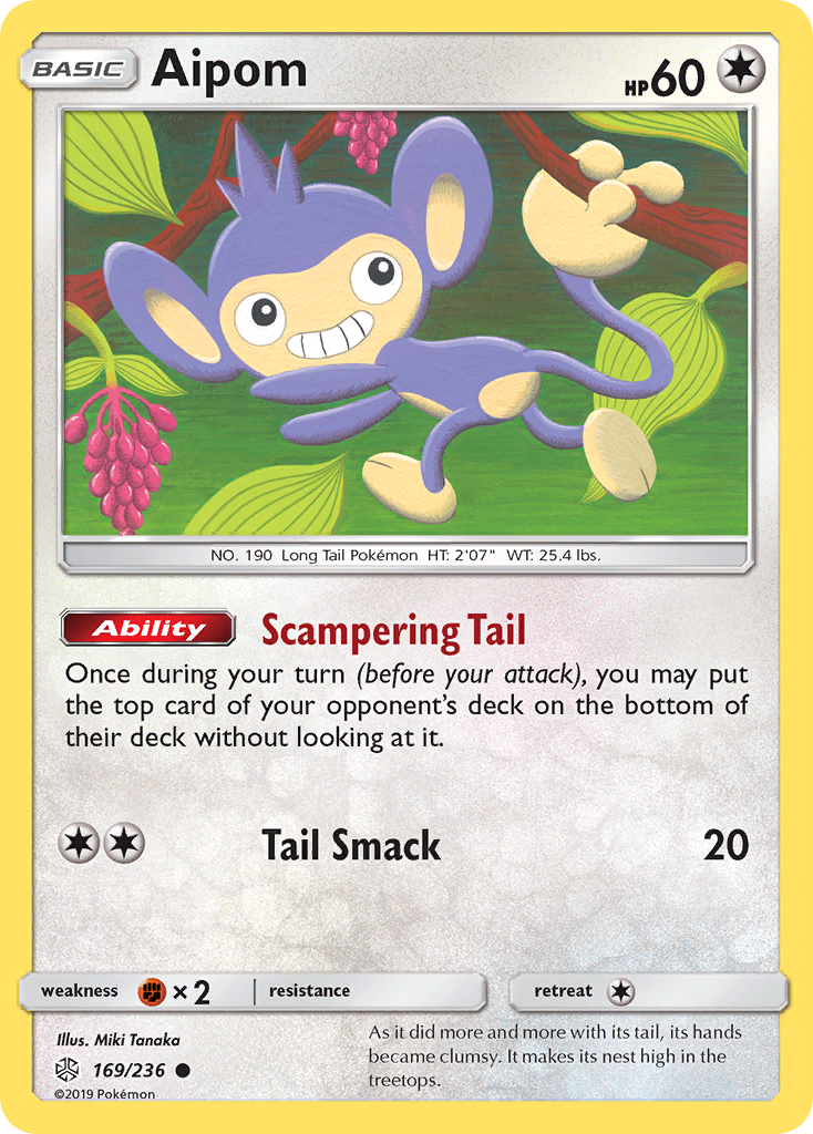 Aipom (169/236) [Sun & Moon: Cosmic Eclipse] | Good Games North