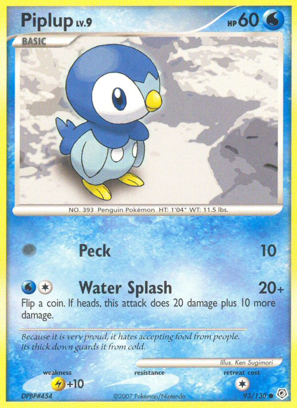 Piplup (93/130) [Diamond & Pearl: Base Set] | Good Games North