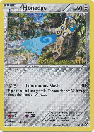 Honedge (7/12) [McDonald's Promos: 2014 Collection] | Good Games North