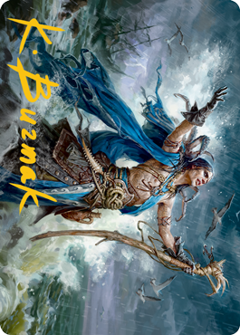 Lier, Disciple of the Drowned Art Card (Gold-Stamped Signature) [Innistrad: Midnight Hunt Art Series] | Good Games North