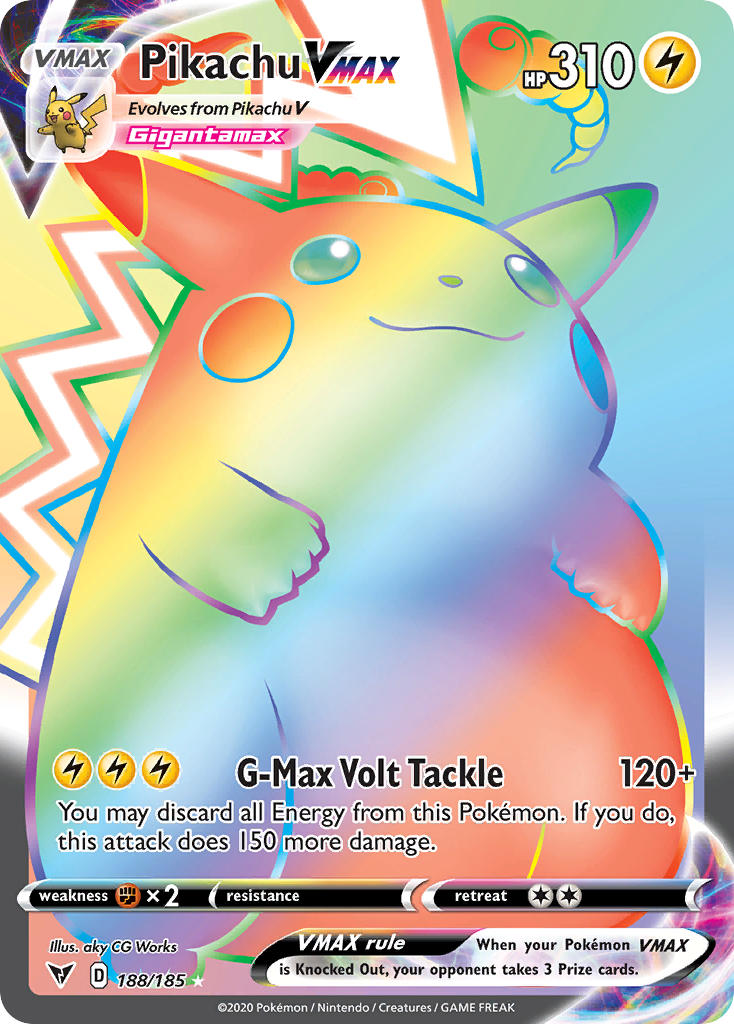 Pikachu VMAX (188/185) [Sword & Shield: Vivid Voltage] | Good Games North
