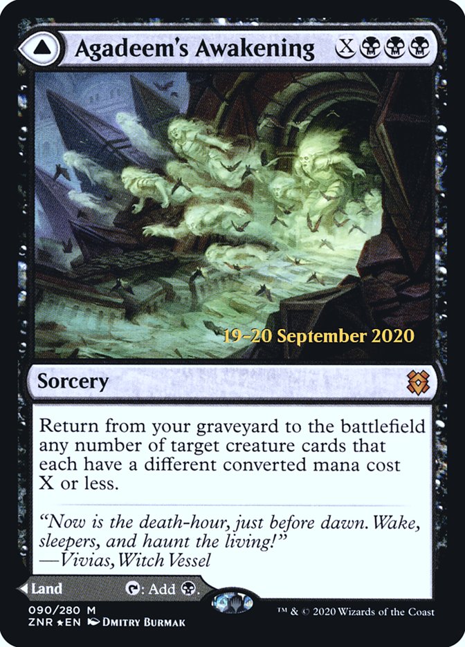 Agadeem's Awakening // Agadeem, the Undercrypt  [Zendikar Rising Prerelease Promos] | Good Games North