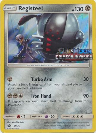 Registeel (SM75) (Staff Prerelease Promo) [Sun & Moon: Black Star Promos] | Good Games North