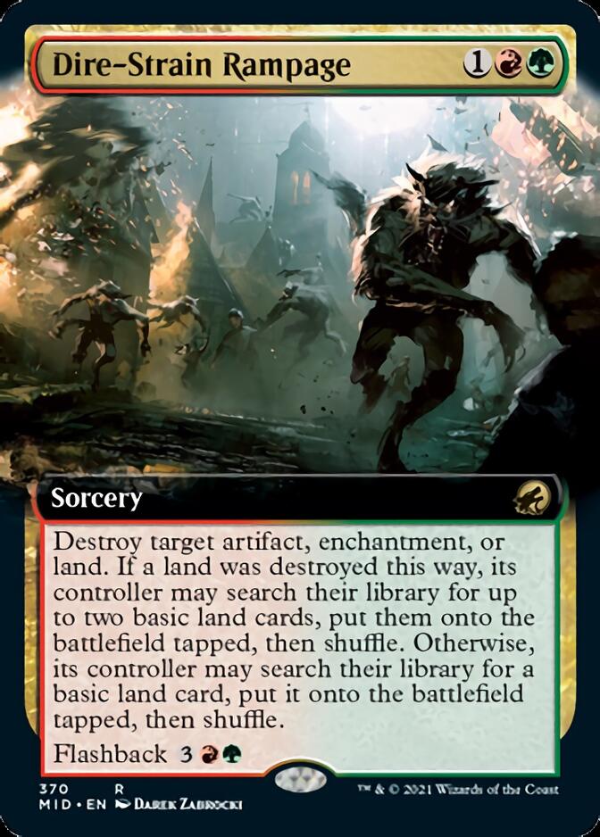 Dire-Strain Rampage (Extended) [Innistrad: Midnight Hunt] | Good Games North