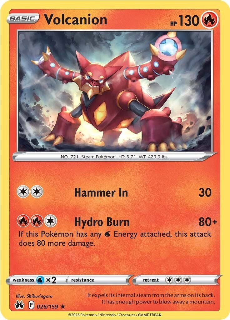 Volcanion (026/159) [Sword & Shield: Crown Zenith] | Good Games North