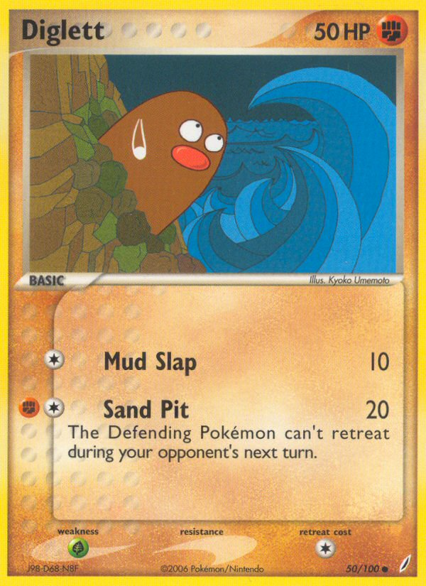 Diglett (50/100) [EX: Crystal Guardians] | Good Games North