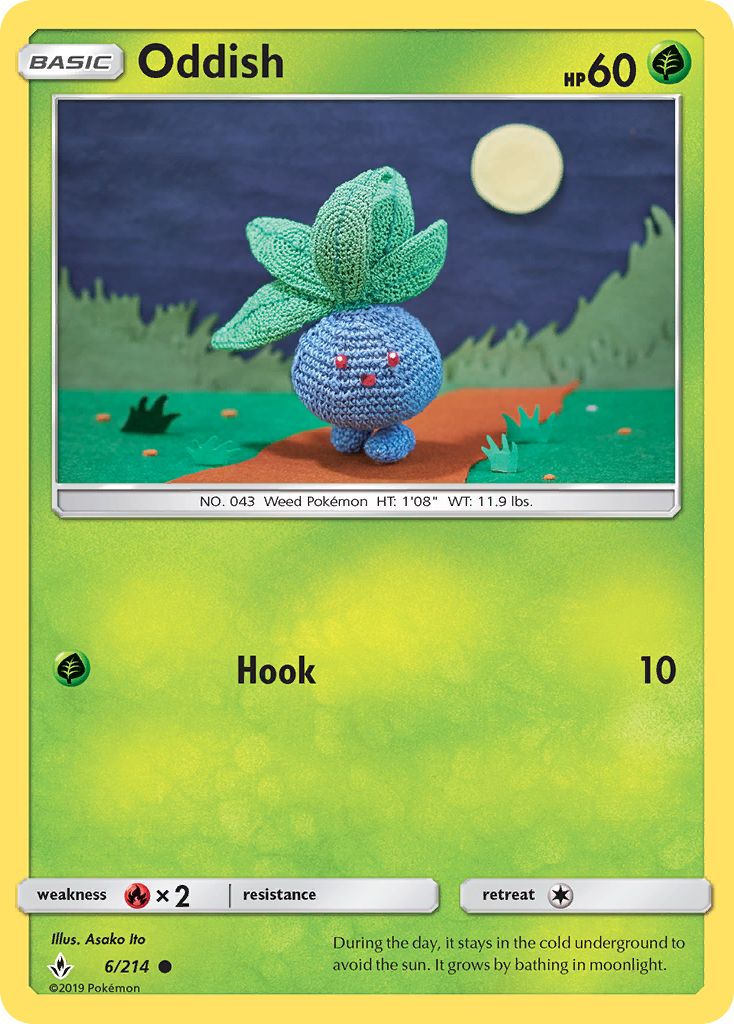 Oddish (6/214) [Sun & Moon: Unbroken Bonds] | Good Games North