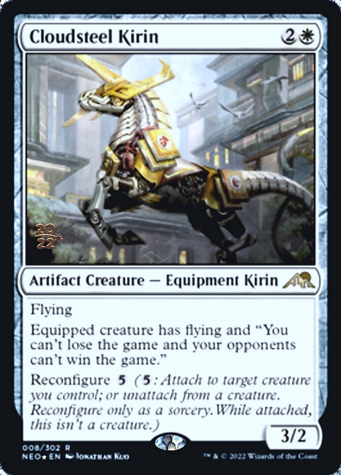 Cloudsteel Kirin [Kamigawa: Neon Dynasty Prerelease Promos] | Good Games North