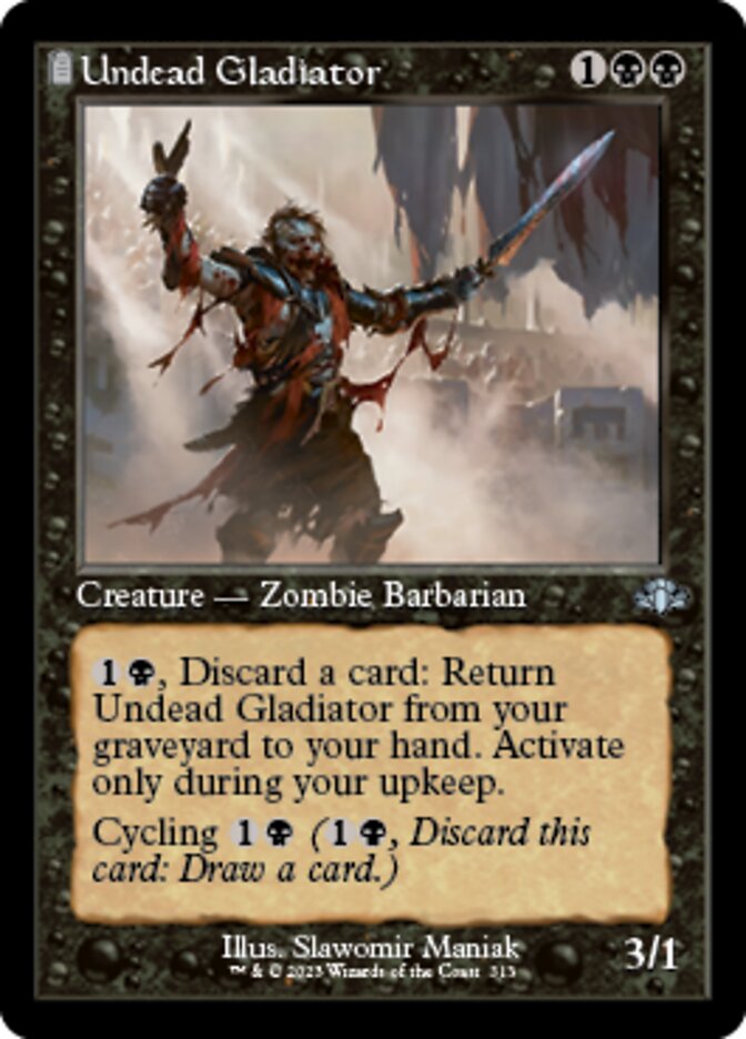 Undead Gladiator (Retro) [Dominaria Remastered] | Good Games North