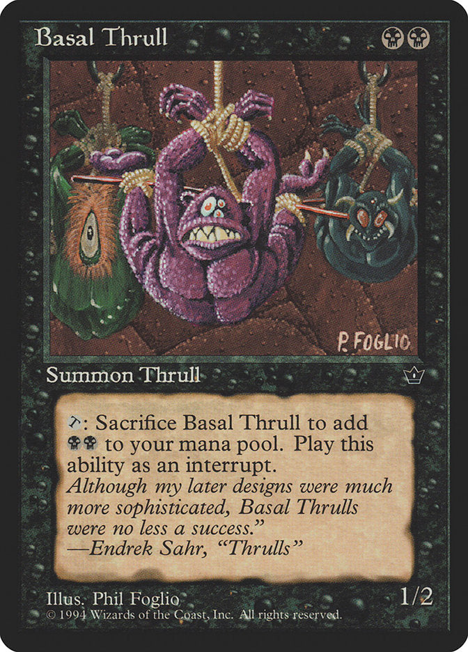 Basal Thrull (Phil Foglio) [Fallen Empires] | Good Games North