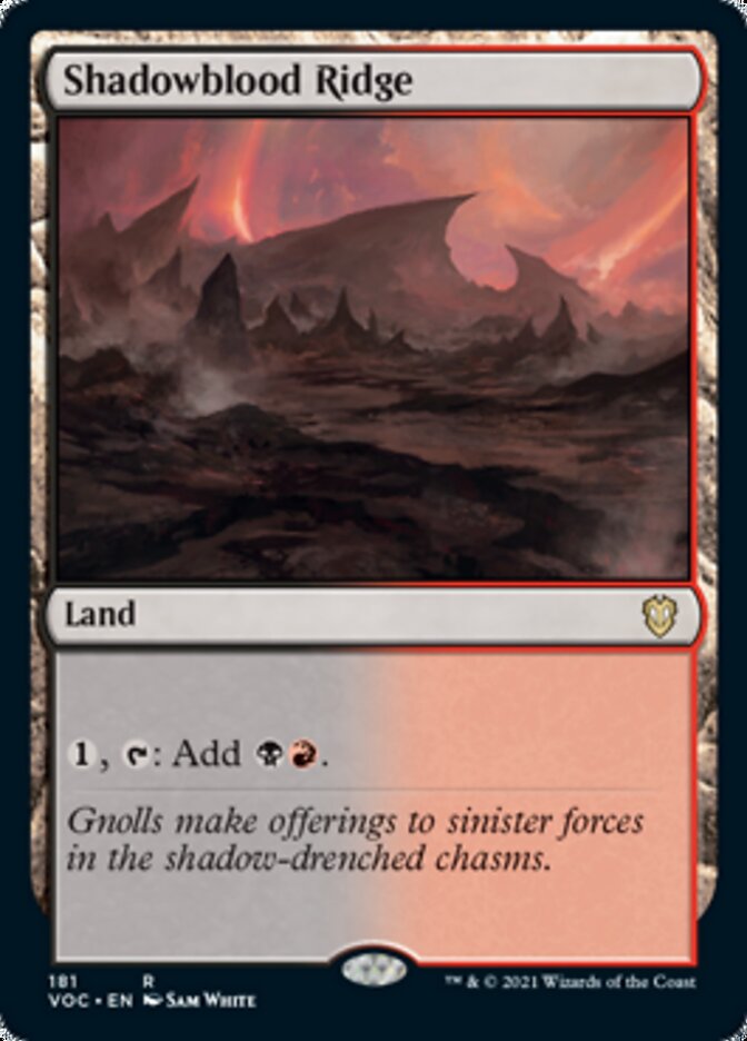 Shadowblood Ridge [Innistrad: Crimson Vow Commander] | Good Games North