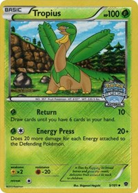 Tropius (5/101) (National Championship Staff Promo) [Black & White: Plasma Blast] | Good Games North