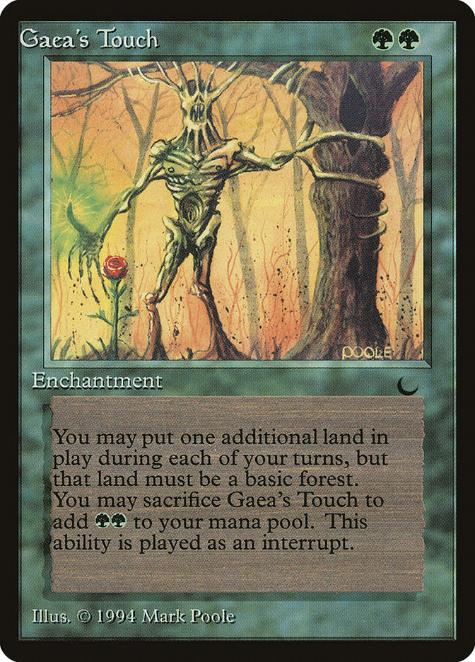 Gaea's Touch (Misprinted) [The Dark] | Good Games North