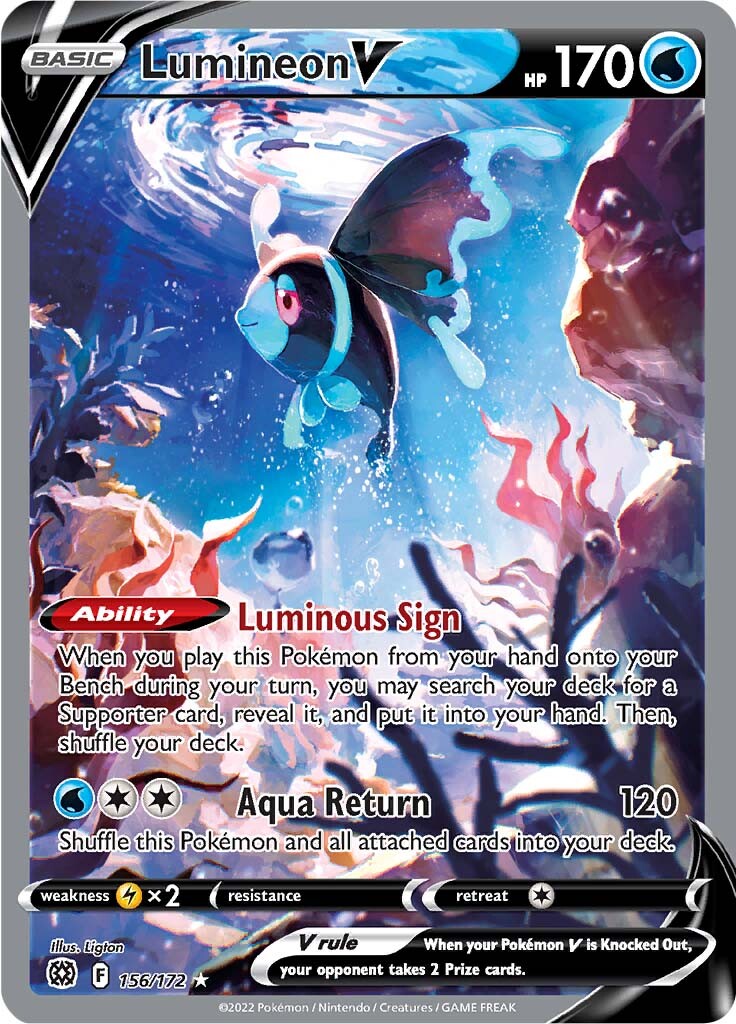 Lumineon V (156/172) [Sword & Shield: Brilliant Stars] | Good Games North