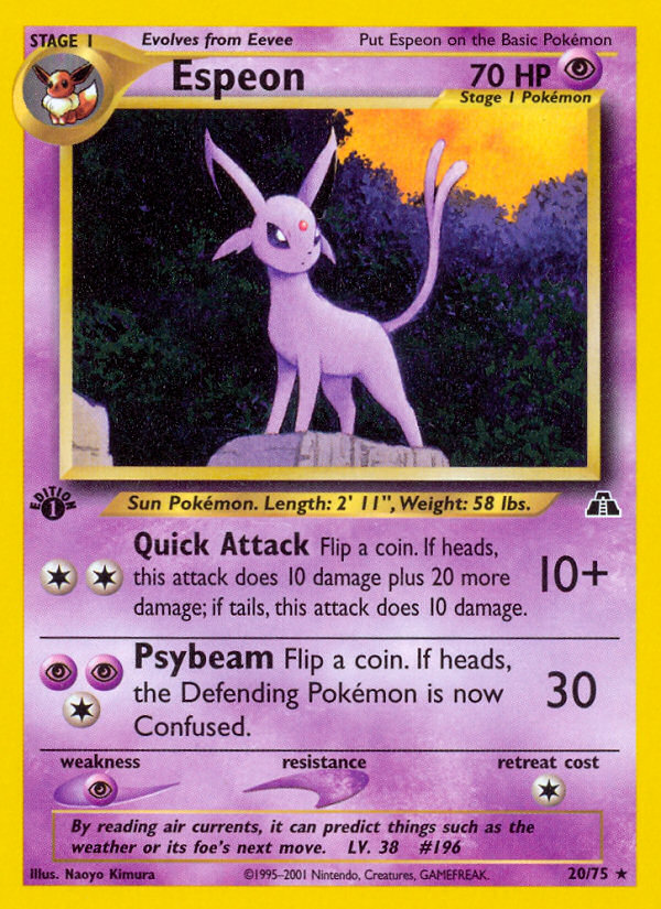 Espeon (20/75) [Neo Discovery 1st Edition] | Good Games North