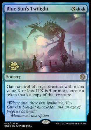Blue Sun's Twilight [Phyrexia: All Will Be One Prerelease Promos] | Good Games North