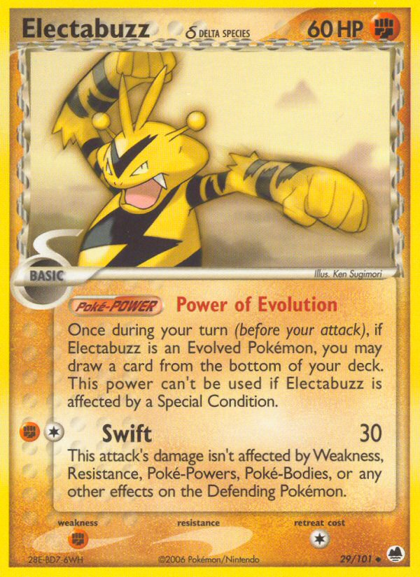 Electabuzz (29/101) (Delta Species) [EX: Dragon Frontiers] | Good Games North