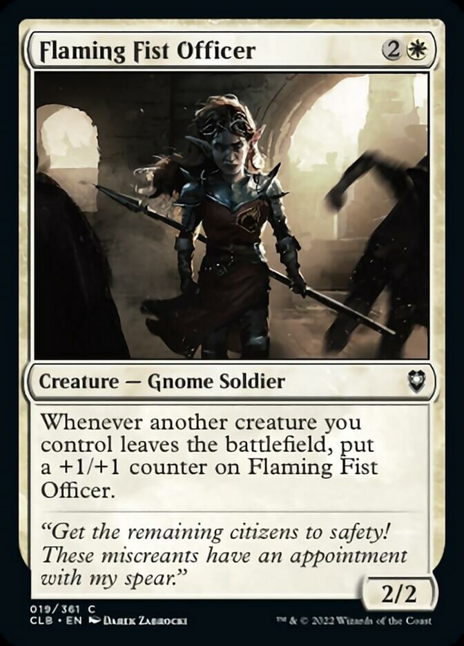 Flaming Fist Officer [Commander Legends: Battle for Baldur's Gate] | Good Games North