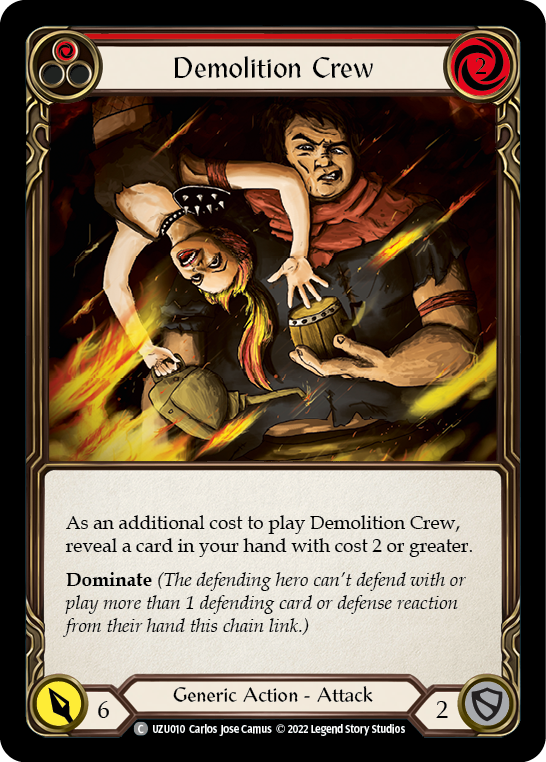 Demolition Crew (Red) [UZU010] (Outsiders Uzuri Blitz Deck) | Good Games North