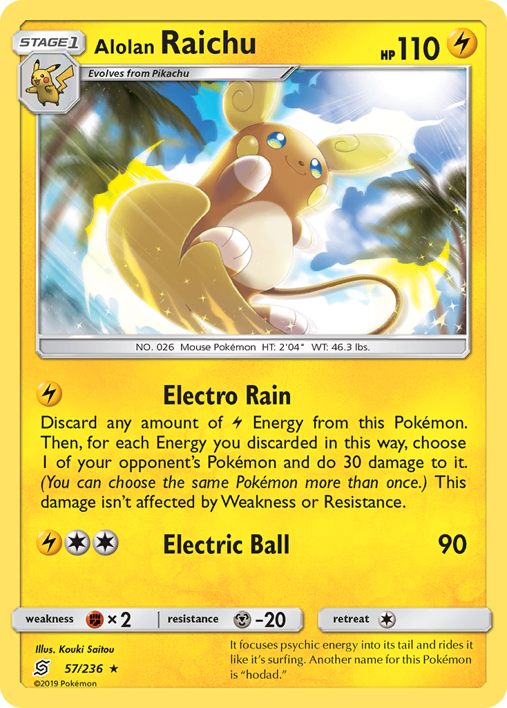 Alolan Raichu (57/236) [Sun & Moon: Unified Minds] | Good Games North