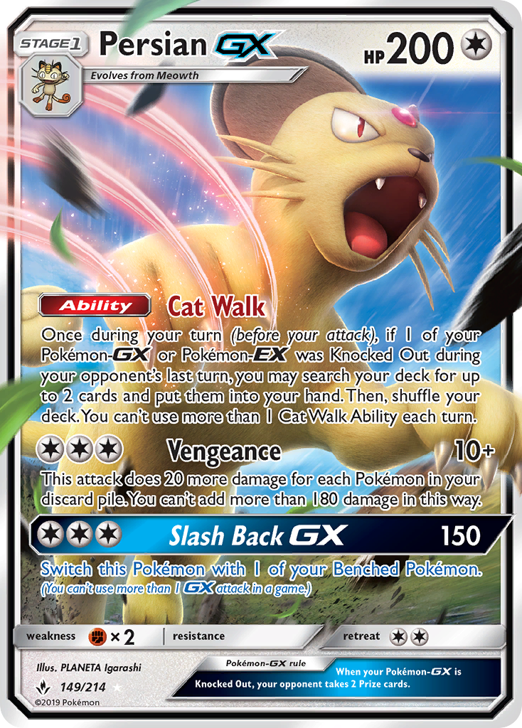 Persian GX (149/214) [Sun & Moon: Unbroken Bonds] | Good Games North