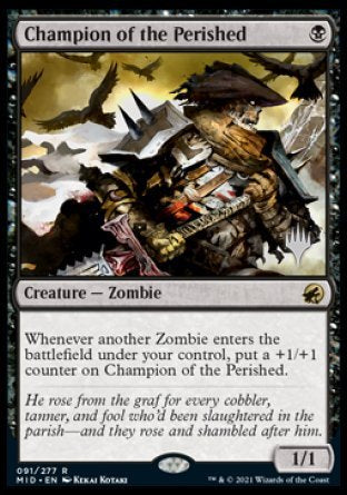 Champion of the Perished (Promo Pack) [Innistrad: Midnight Hunt Promos] | Good Games North